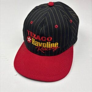 Vintage Texaco Havoline Racing Baseball Cap Hat Ernie Irvan 28 Black Red Kudzu